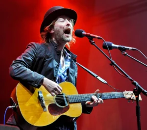 Foto do vocalista da banda radiohead, Thom Yorke