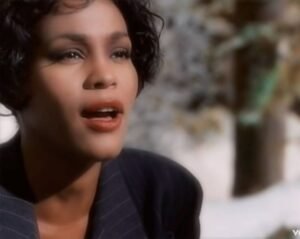 Foto de Whitney Houston no clipe "I will always love you" 