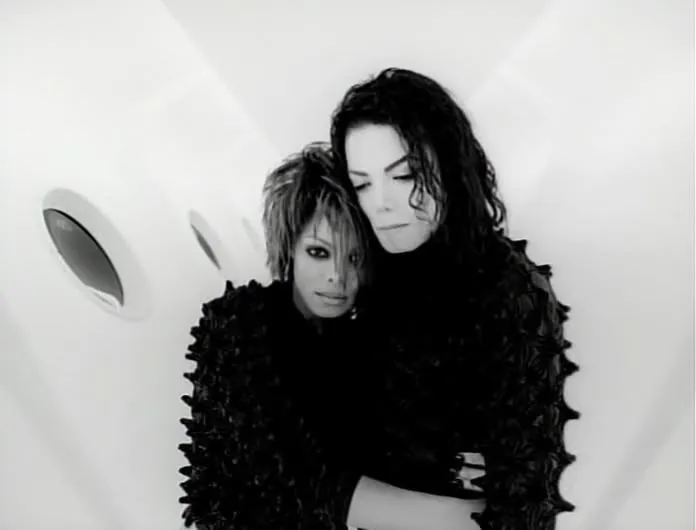 Foto de Janet Jackson e Michael Jackson no clipe "Scream"