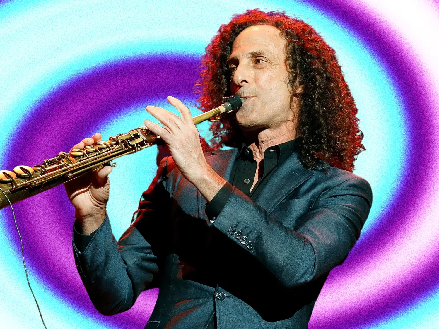 Foto do saxofonista Kenny G
