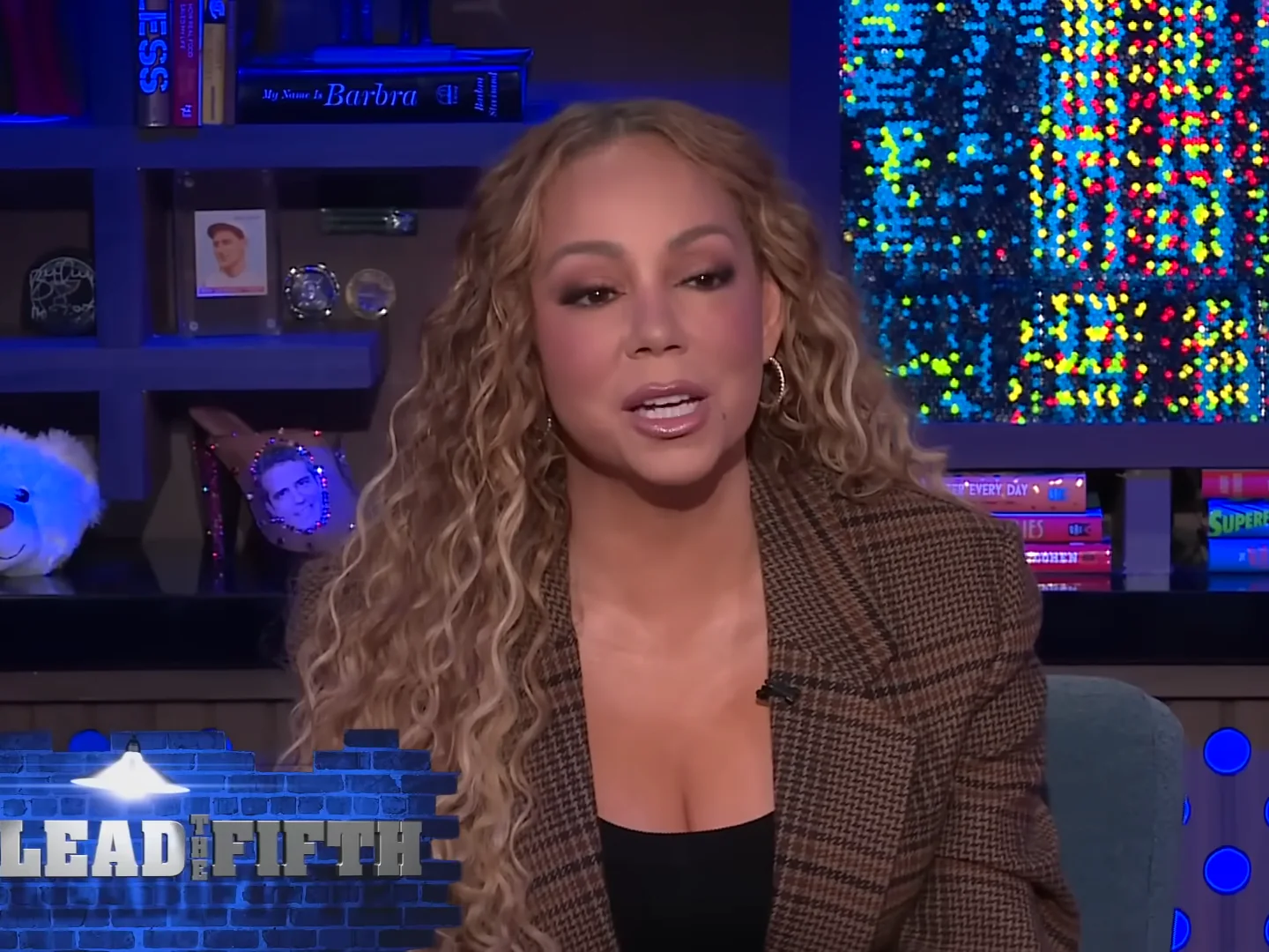 Foto de Mariah Carey no "Watch What Happens Live with Andy Cohen" (Foto: Youtube/reprodução)