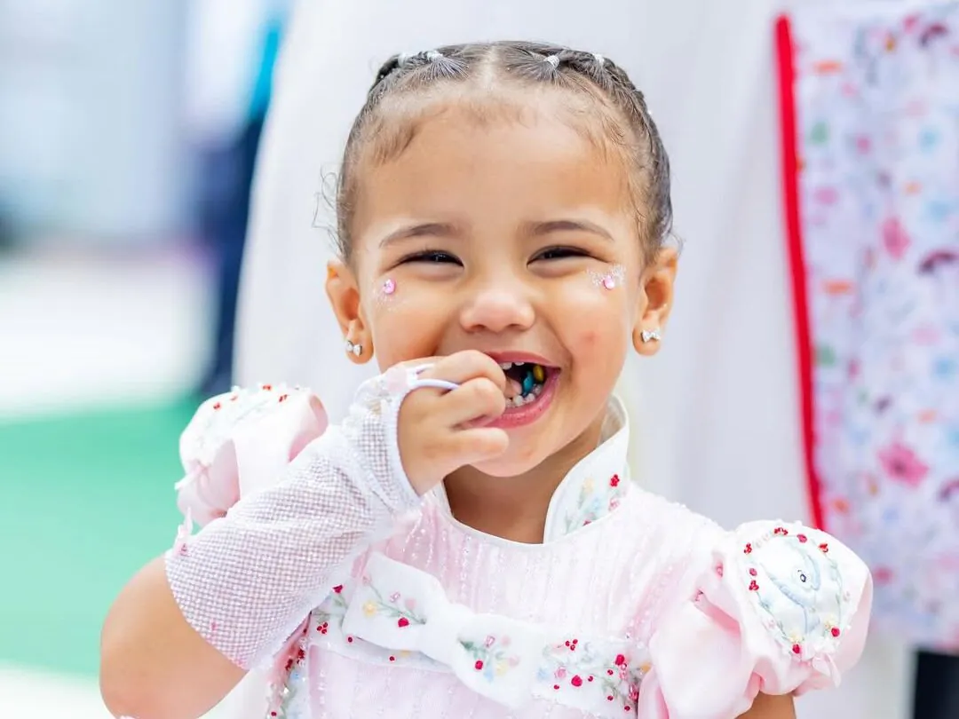 Foto da Mavie, filha de Neymar (Foto: instagram @neymarjr)