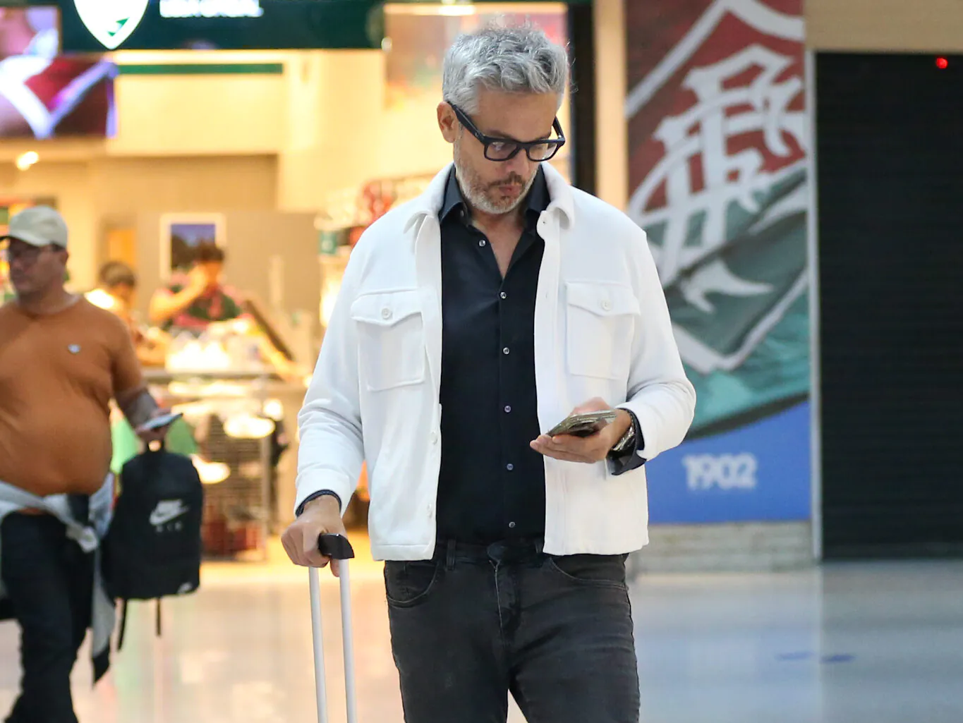 Foto de Otaviano Costa em Santos Dumont (Fotos: Anna Giullia/AgNews)