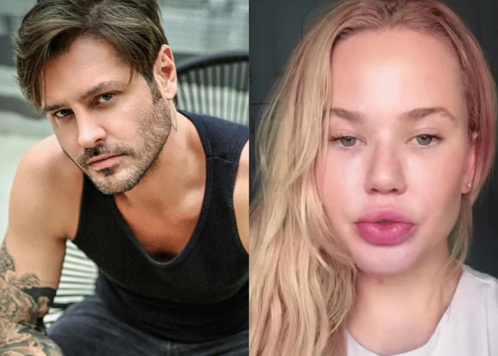 Foto de Dado Dolabella e de Marcela Tomaszewski (Foto: reprodução)